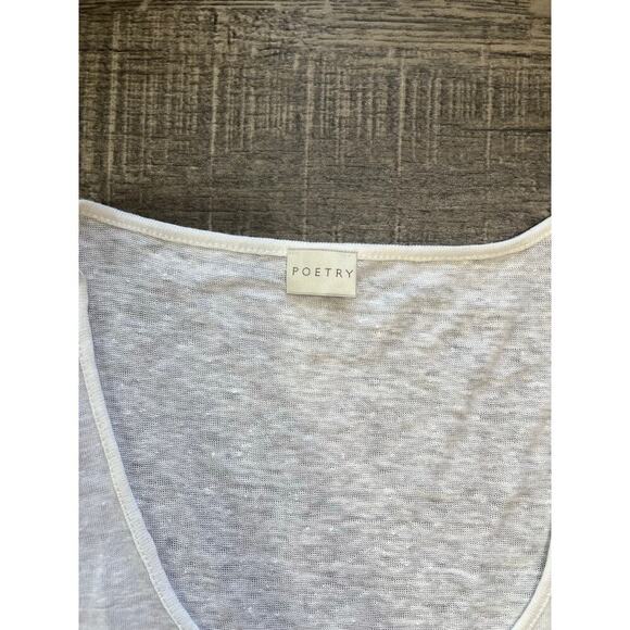 Poetry Women's 100% Linen White Sleeveless Vest Top, Size UK 10/US 6 (S) NWT - Picture 3 of 6